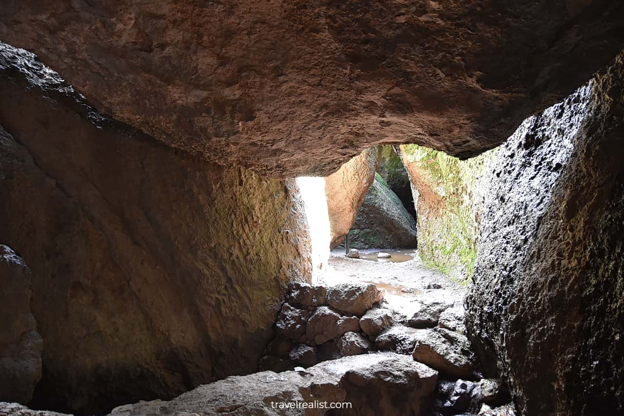 Cave in Pinnacles National Park, California, US