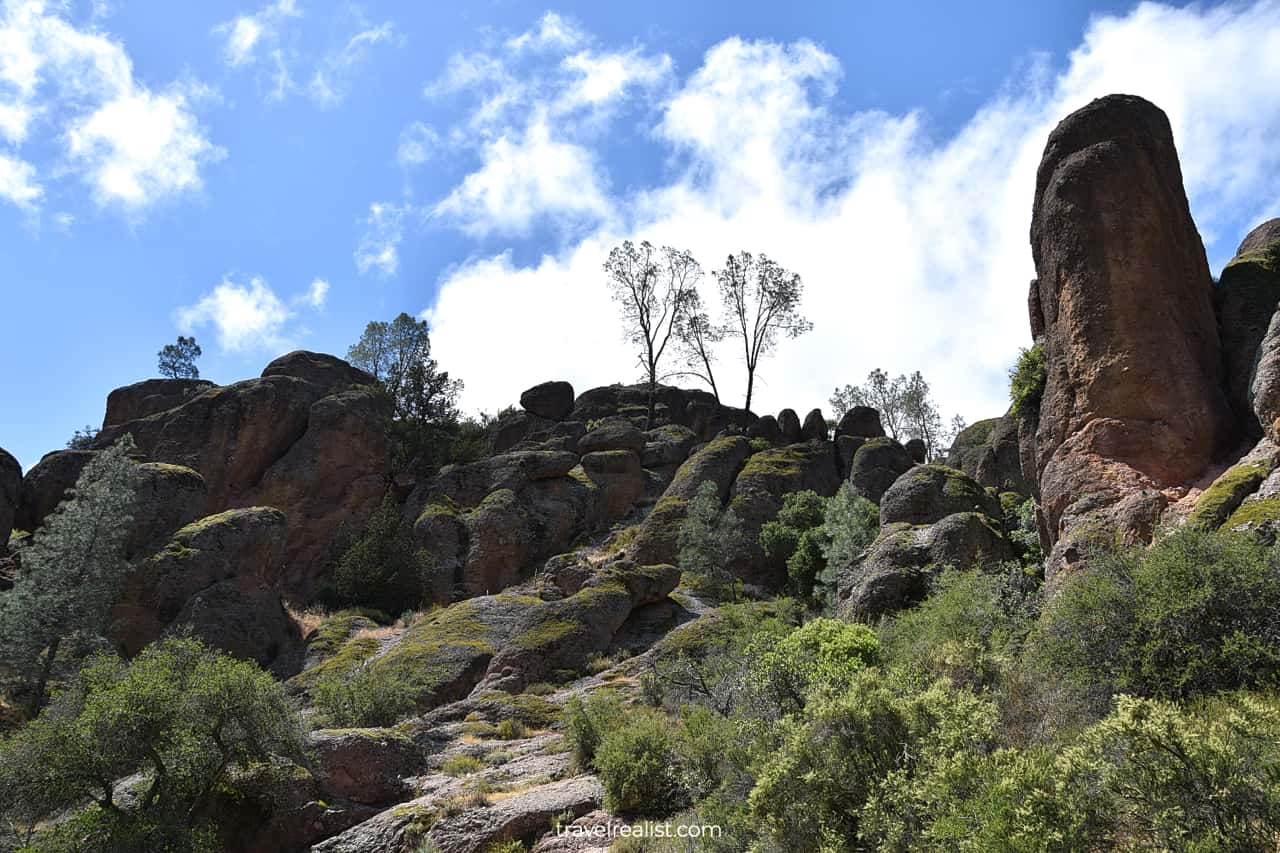 Rim trail in Pinnacles National Park, California, US