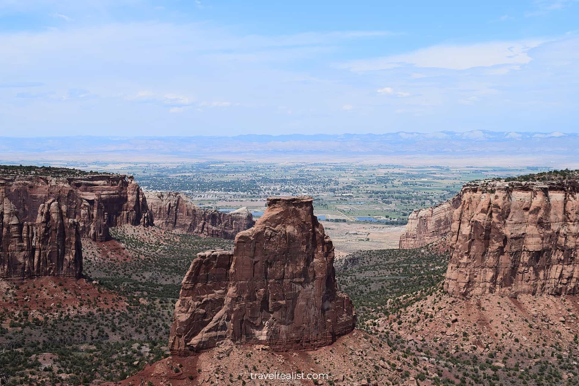 Iconic view of Independence Monument in Colorado National Monument, US