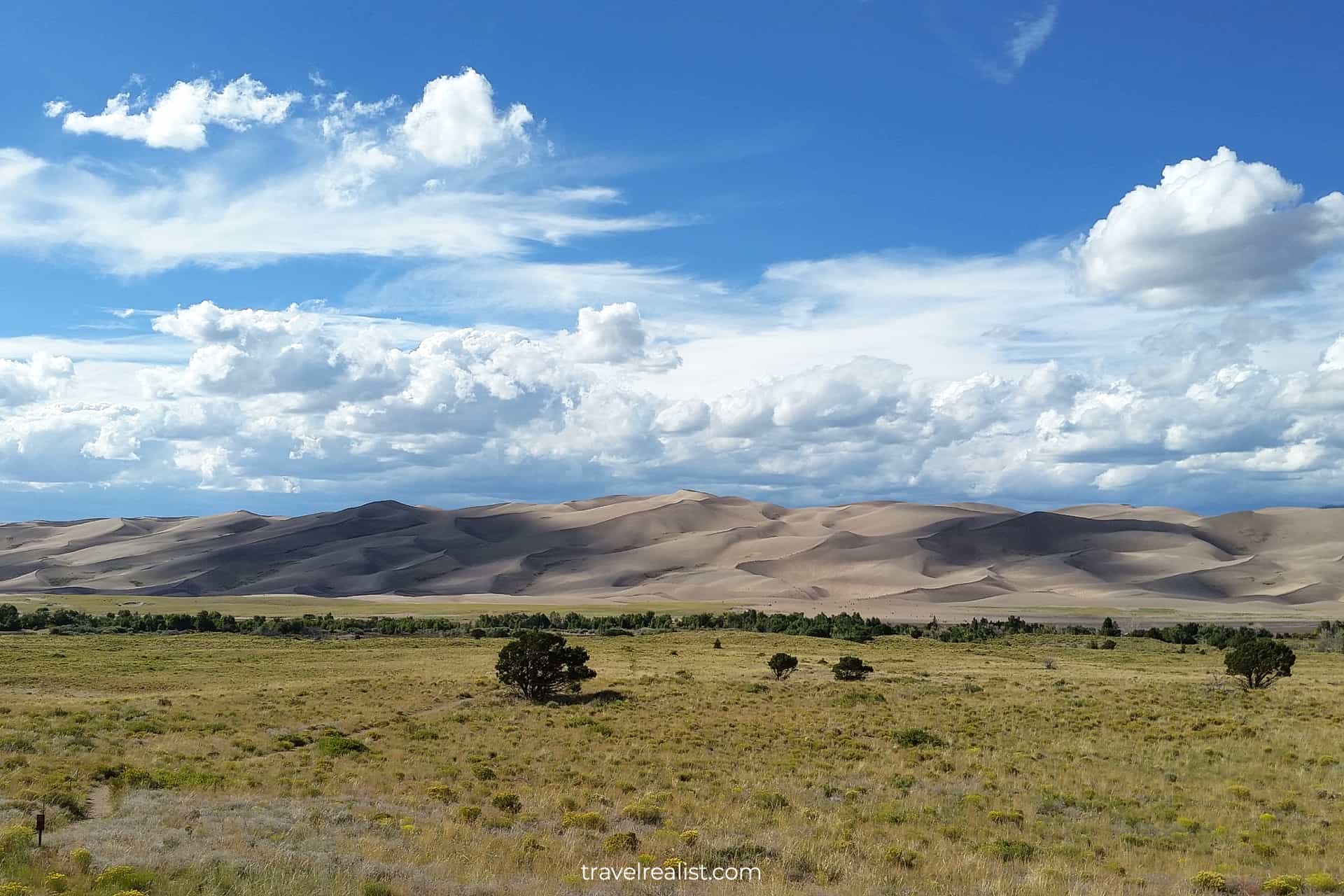 Sand dunes in Great Sand Dunes National Park, Colorado, US