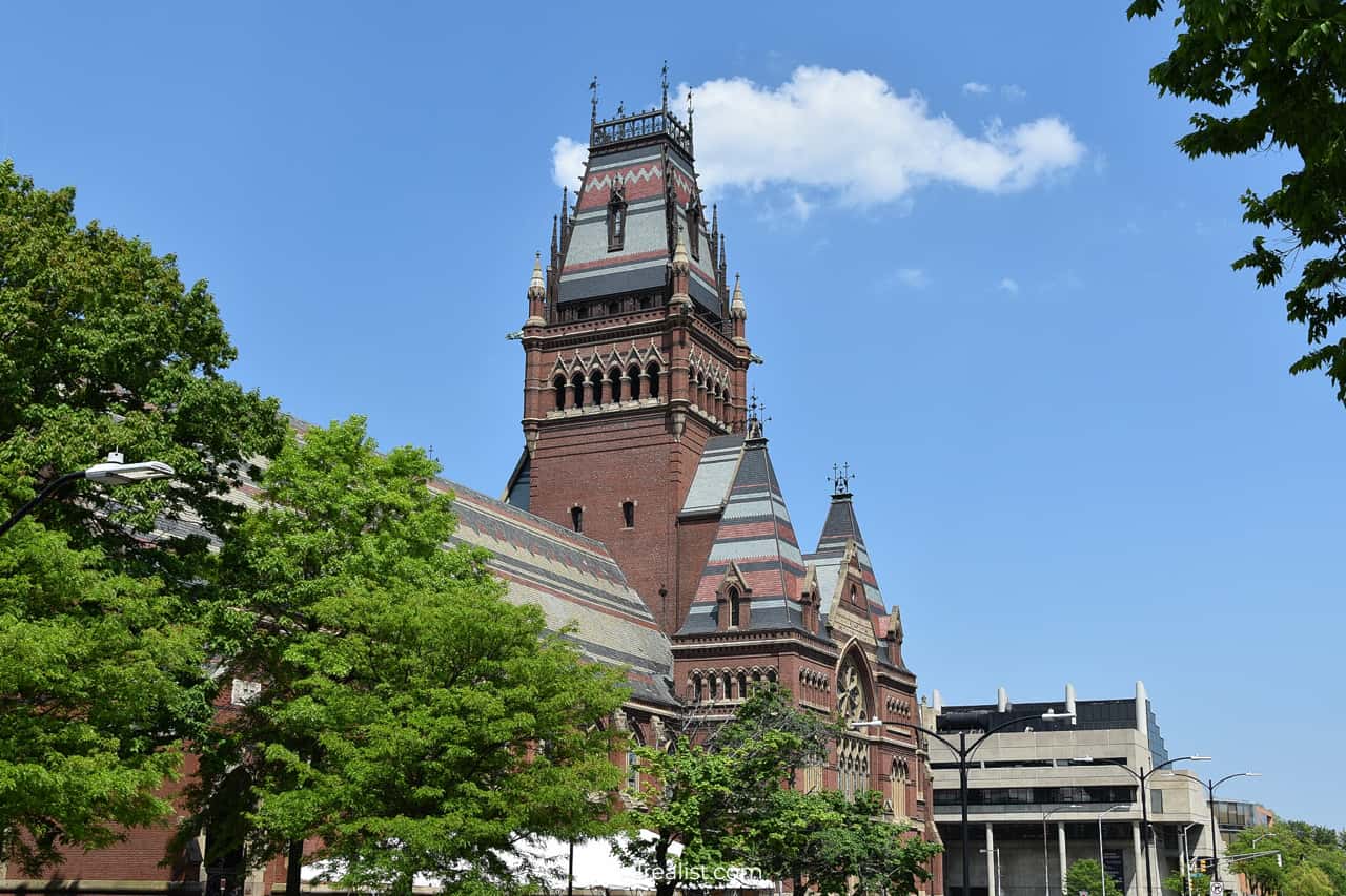 Annenberg Hall in Harvard University in Cambridge, Massachusetts, US