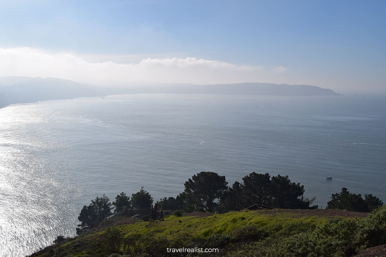 Lands End Lookout and Golden Gate Straight views from Golden Gate National Recreation Area in California, US