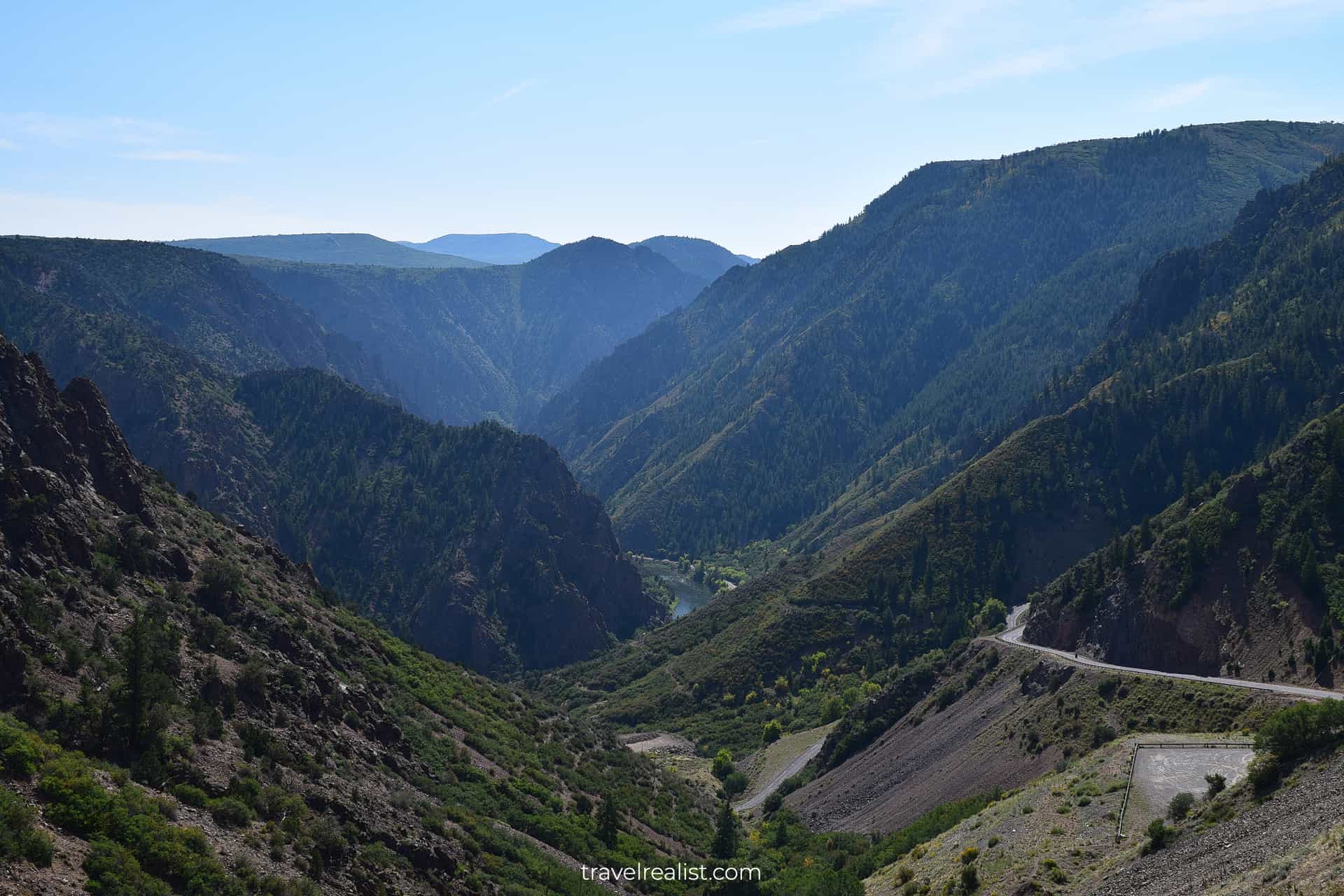East Portal Road in Black Canyon of the Gunnison, Colorado, US