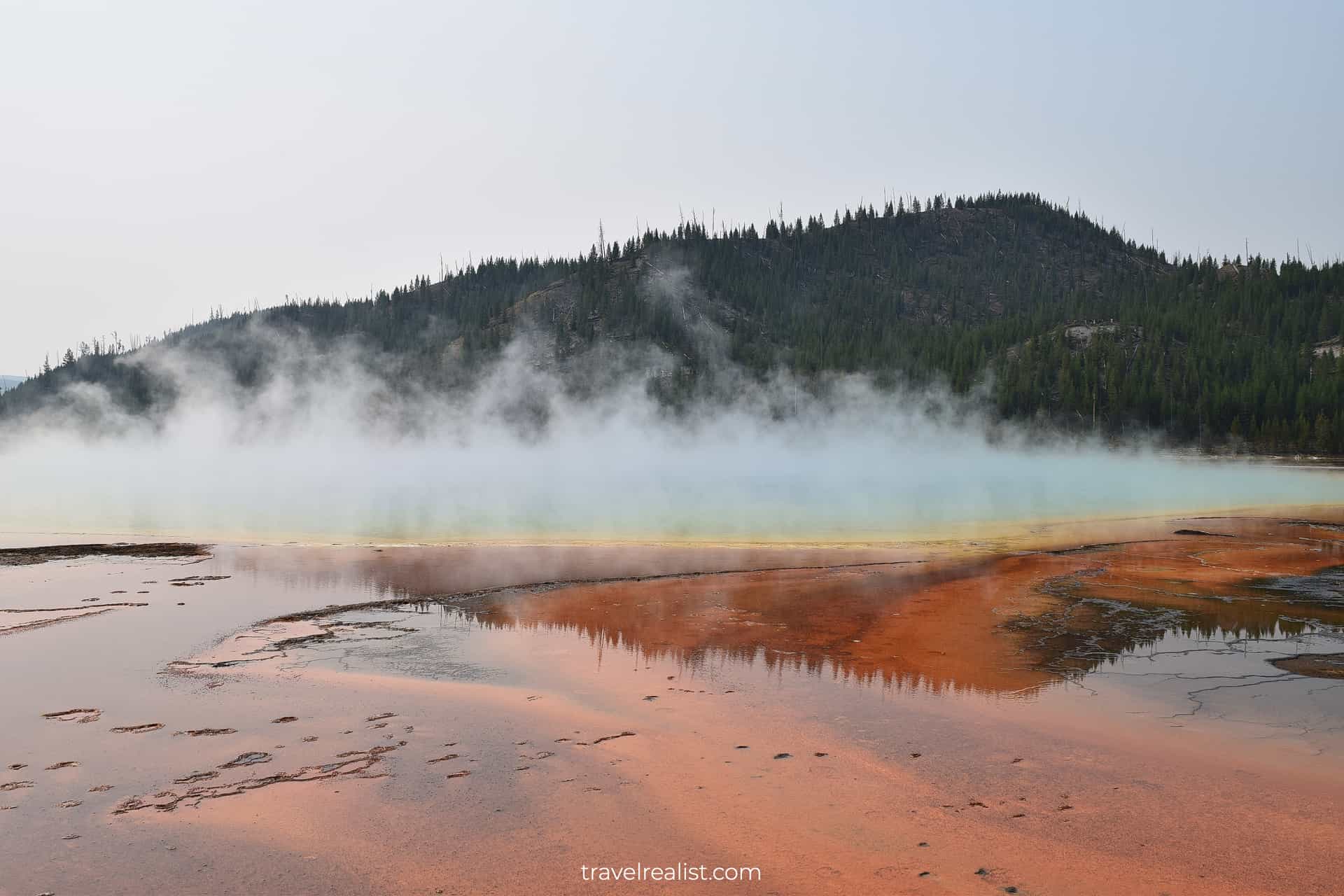 Grand Prismatic Spring in Yellowstone National Park, Wyoming, US