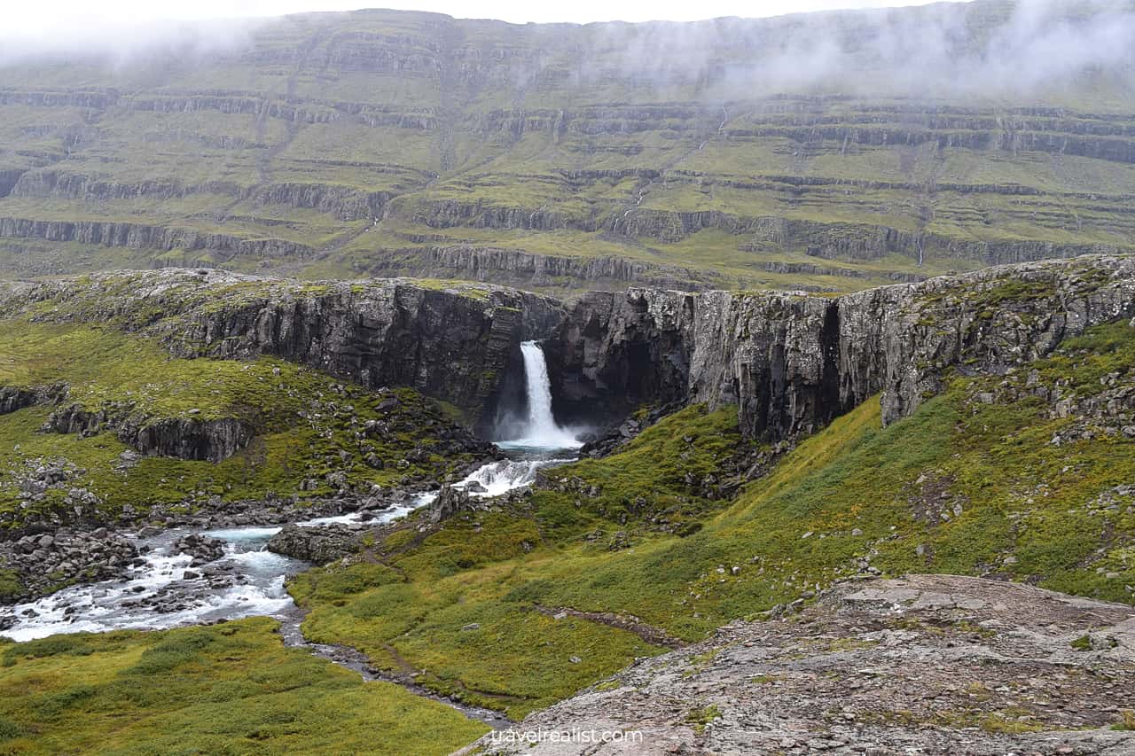 Folaldafoss waterfall in East Iceland