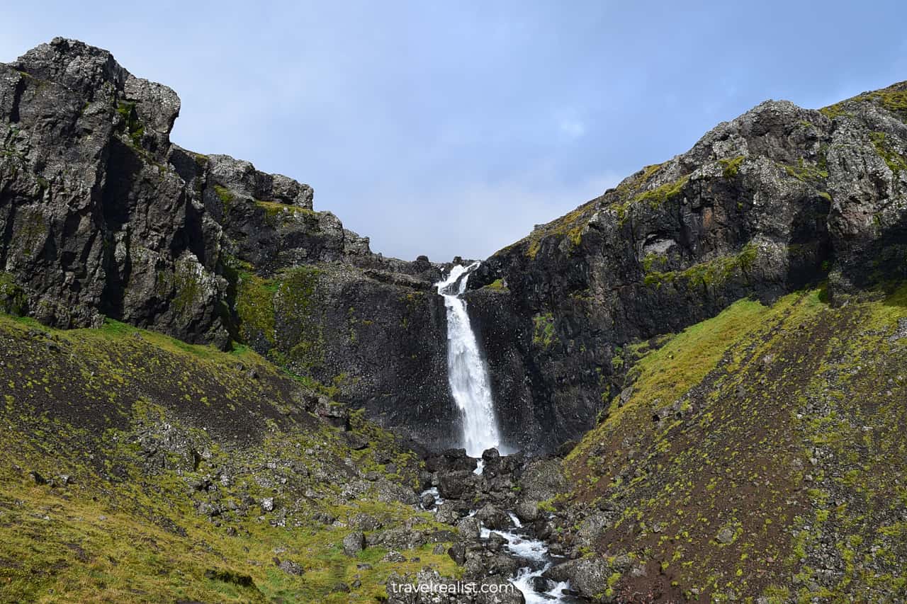 Barkinafoss waterfall in South Iceland