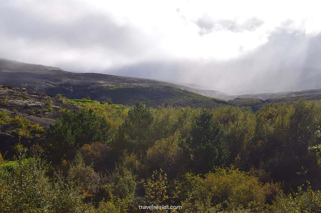 Nordic landscapes near Glymur Waterfall hike