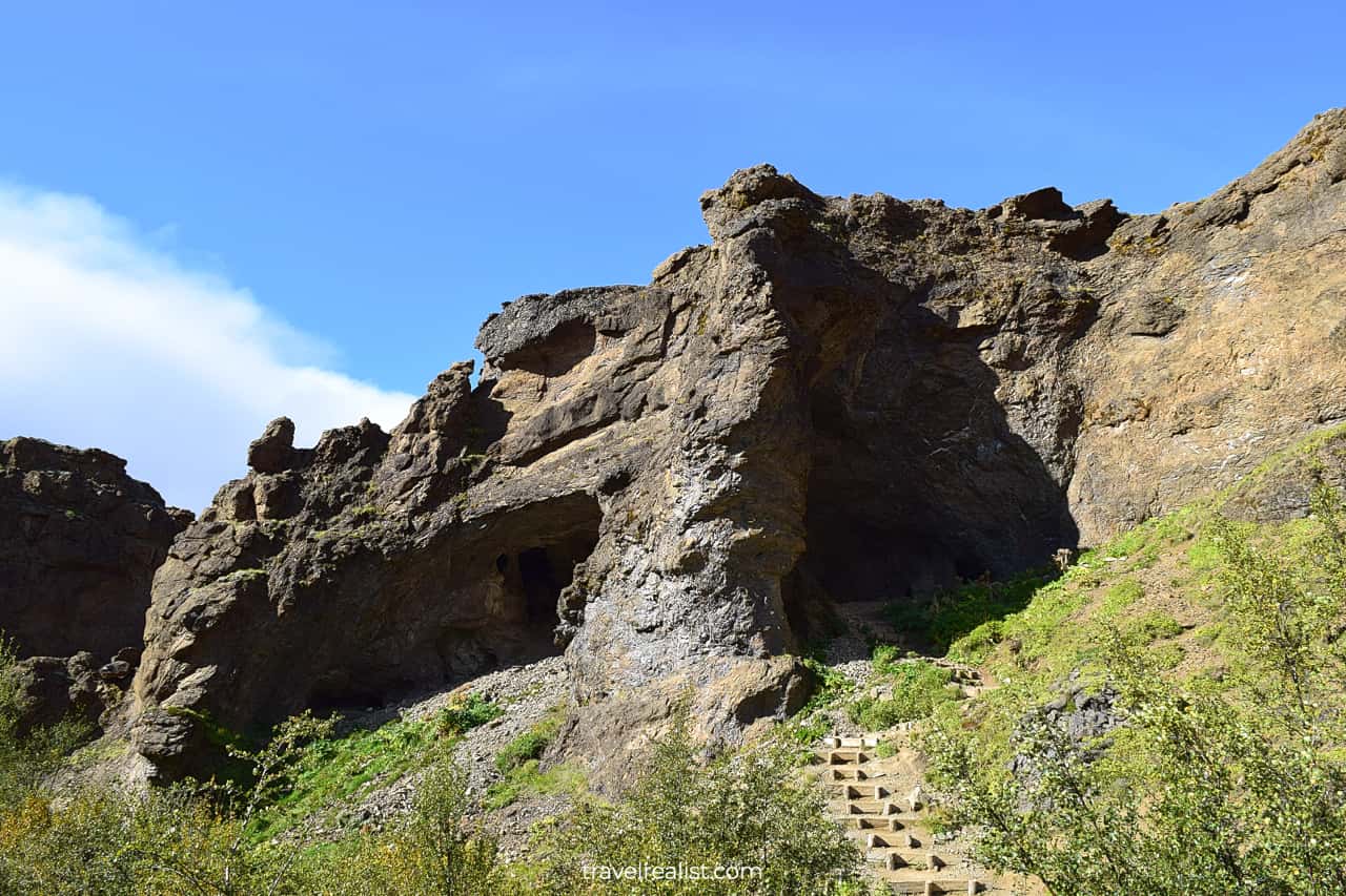 Wash Cave and Glymur Waterfall trail in Iceland