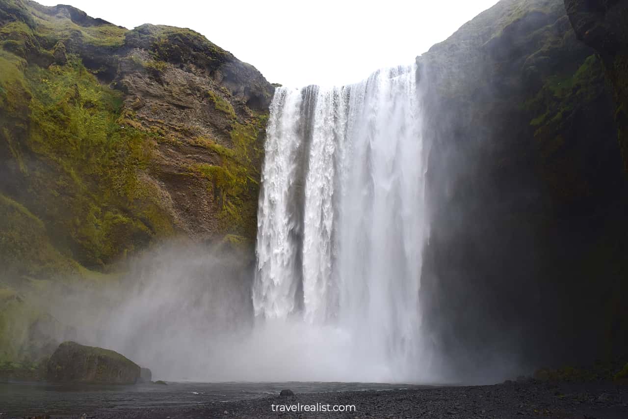 Near Skogafoss waterfall in South Iceland