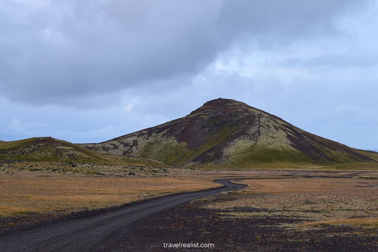 Saxhóll Crater in Snaefellsjokull National Park in Western Region, Iceland