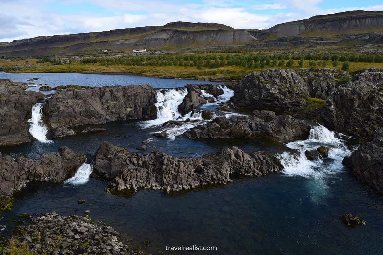 Glanni waterfall in Western Region, Iceland