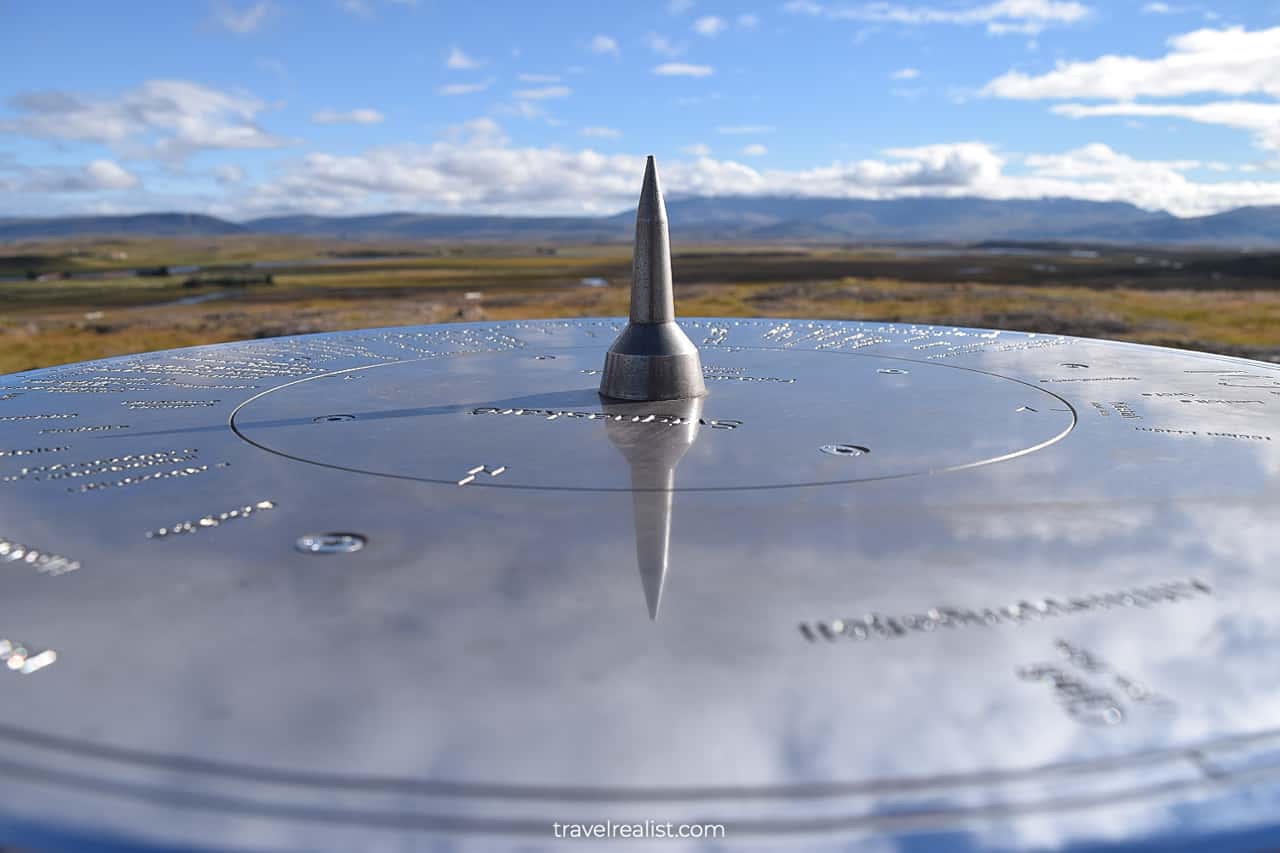 Compass in Western Region, Iceland