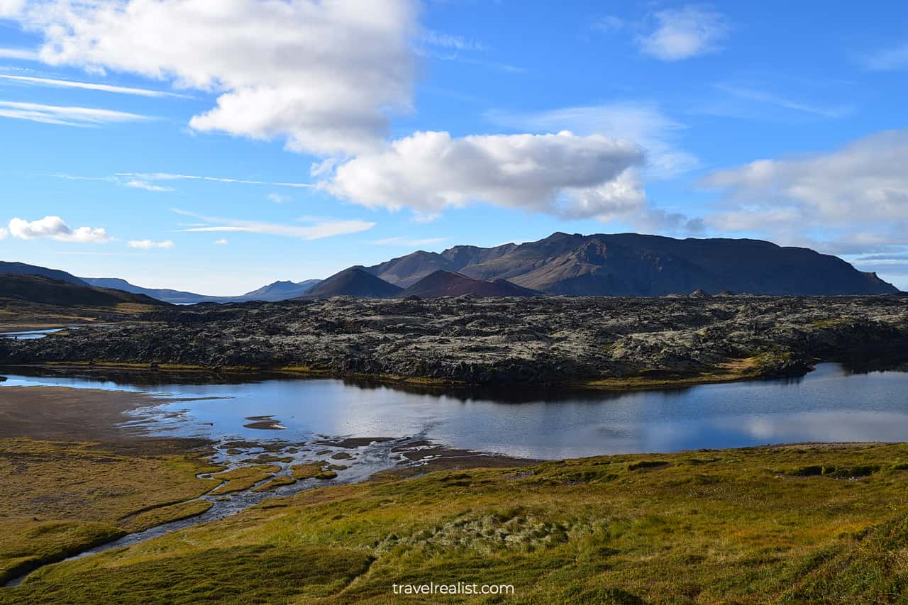 Selvallavatn viewpoint in Western Region, Iceland