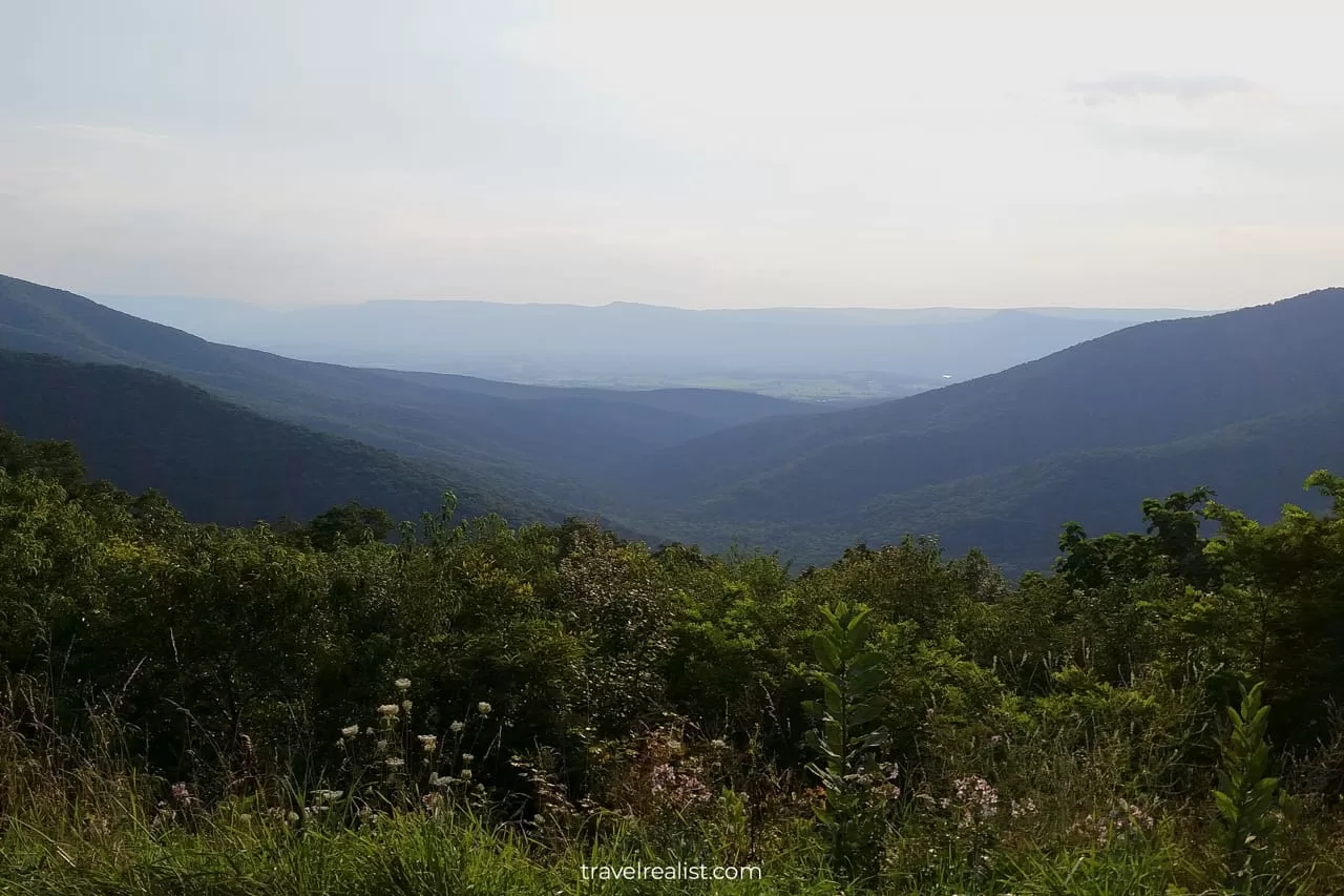 Jeremys Run Overlook in Shenandoah National Park, Virginia, US