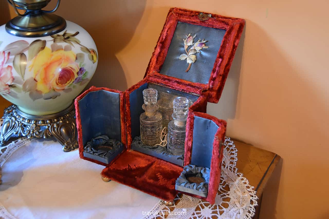 Perfume box in Meeker Mansion in Puyallup, Washington, US