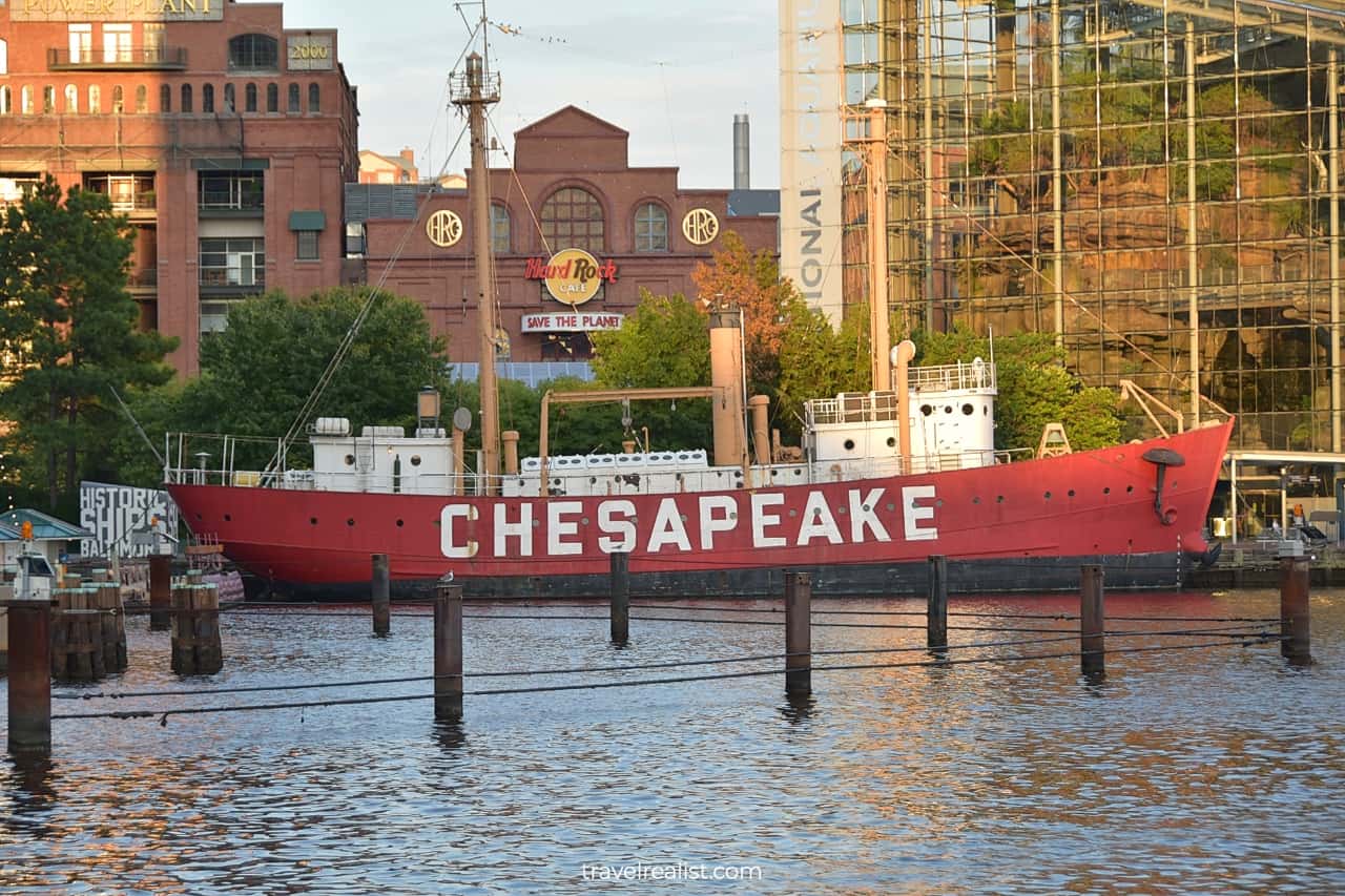 USCG Lightship Chesapeake in Baltimore Historic Ships in Maryland