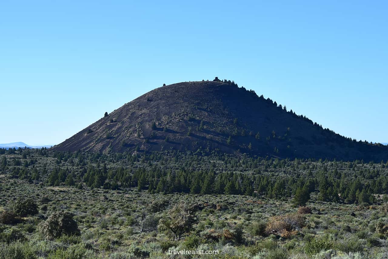 Schonchin Butte in Lava Beds National Monument, California, US, last stop on Northern California and Oregon itinerary