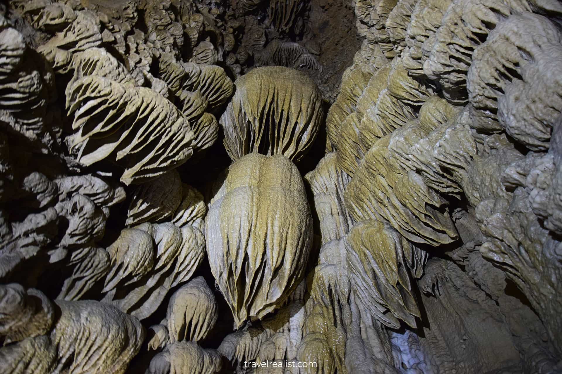 Paradise Lost flowstone in Oregon Caves National Monument, Oregon, US