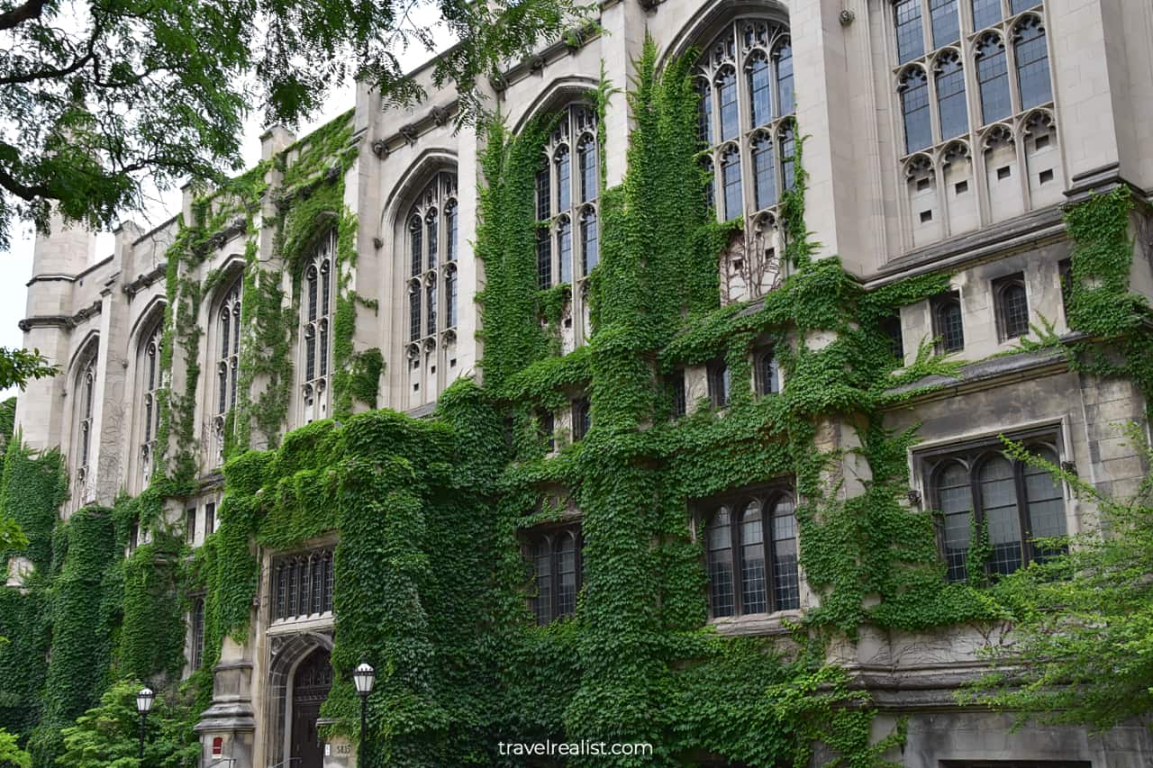Stuart Hall on University of Chicago campus in Chicago, Illinois, US