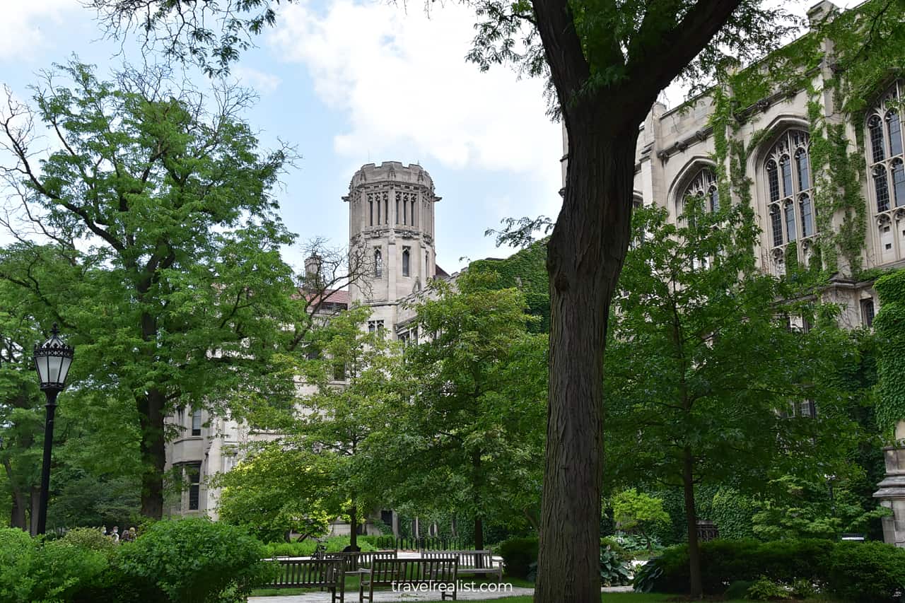 Rosenwald Hall on University of Chicago campus in Chicago, Illinois, US