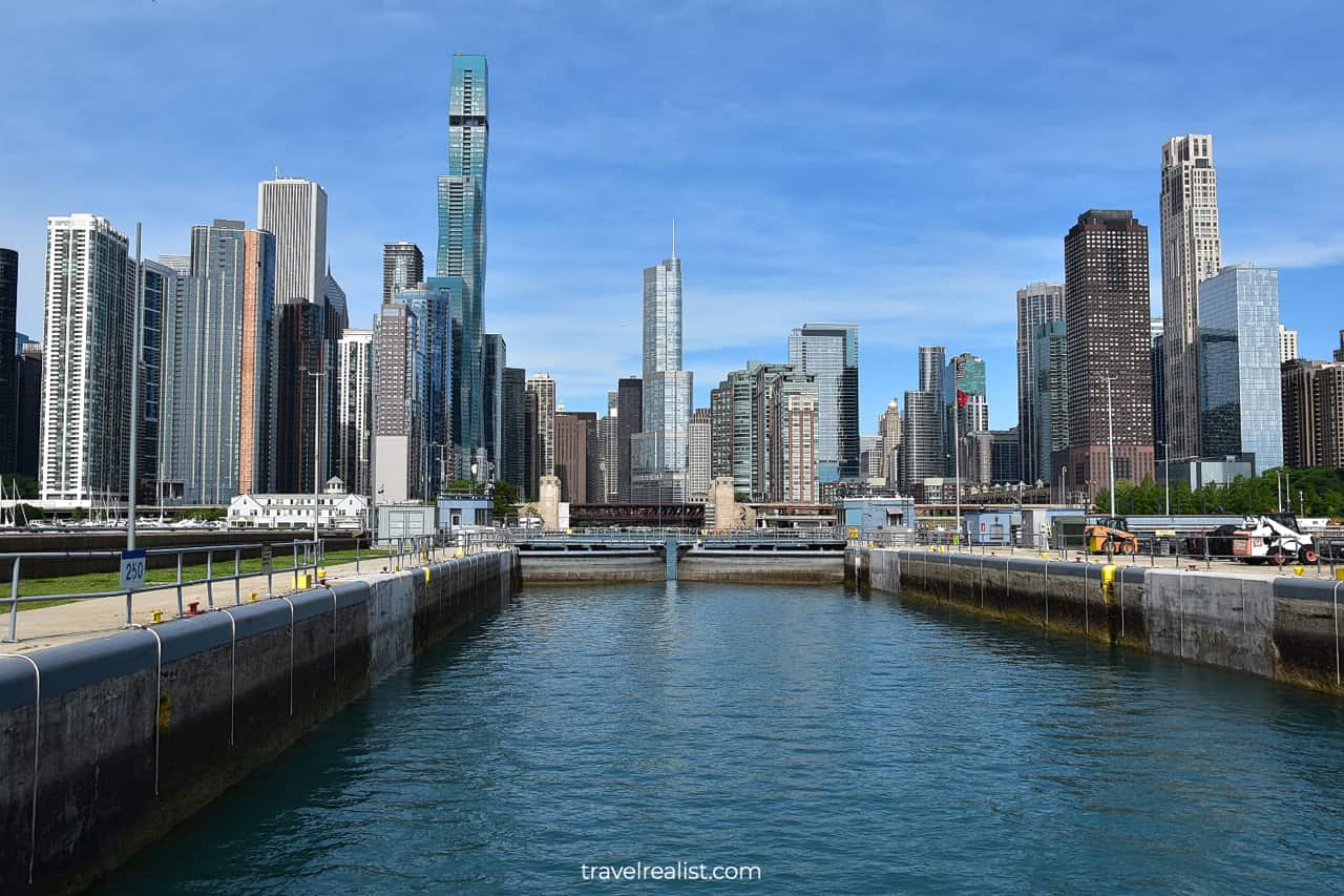 Chicago Harbor Lock in Chicago, Illinois, US