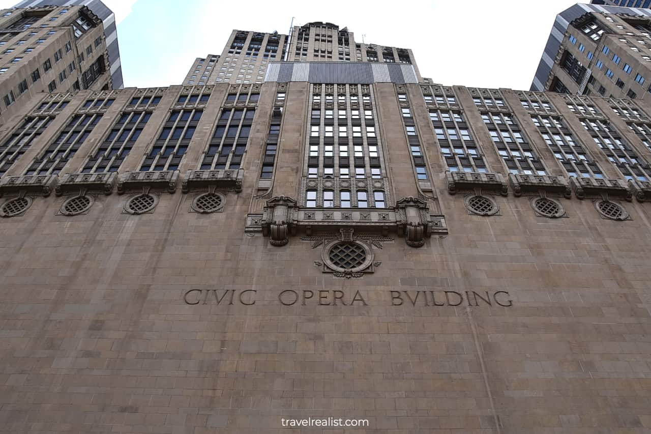 Civic Opera House in Chicago, Illinois, US