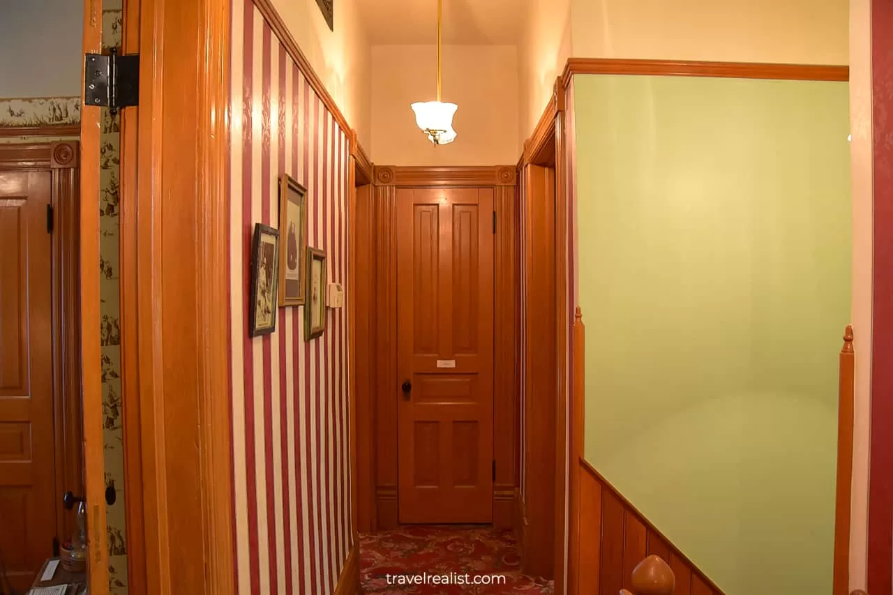 Second floor hallway in Ernest Hemingway Birthplace Museum, Oak Park, Illinois, US