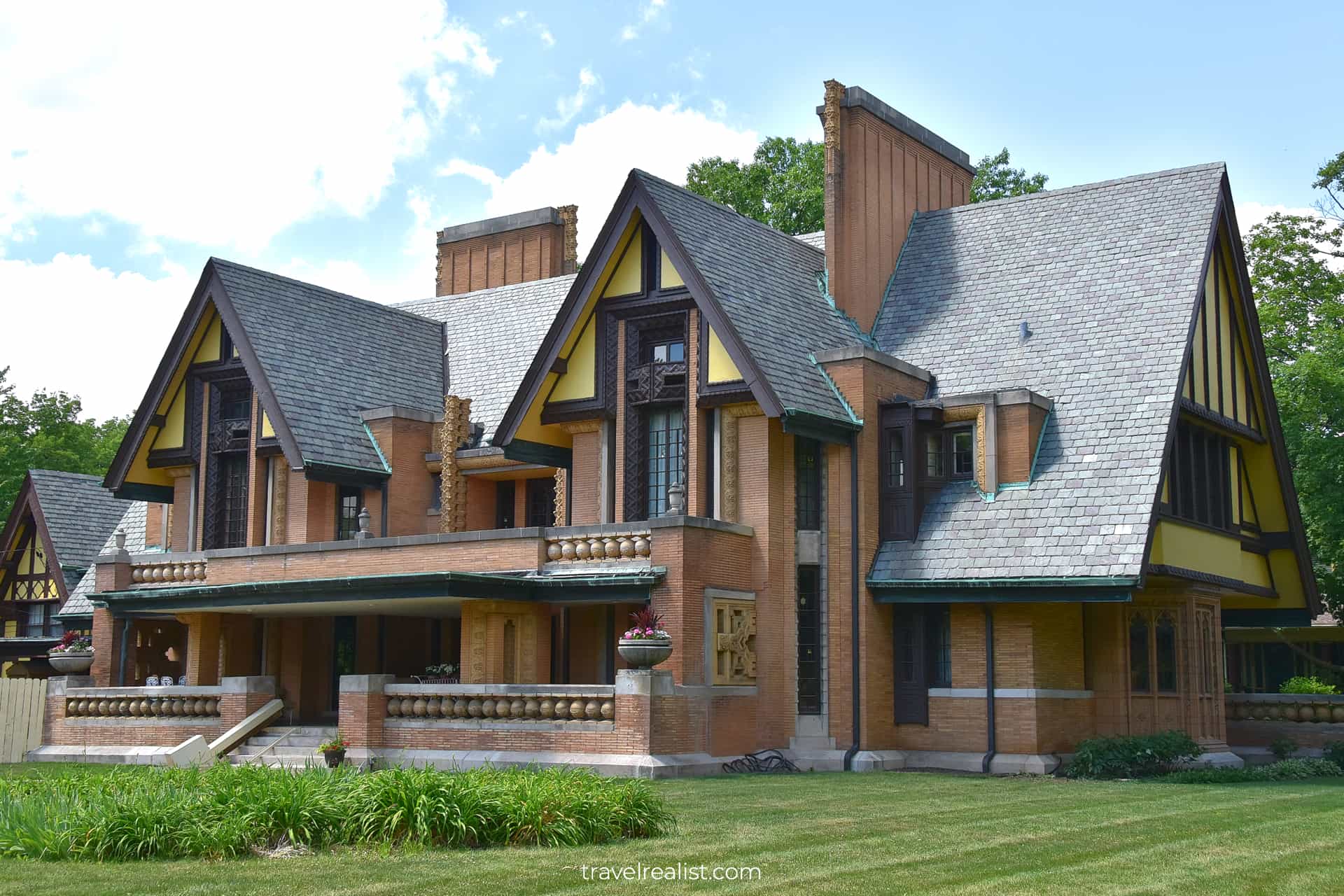 Nathan G. Moore House by Frank Lloyd Wright in Oak Park, Illinois, US