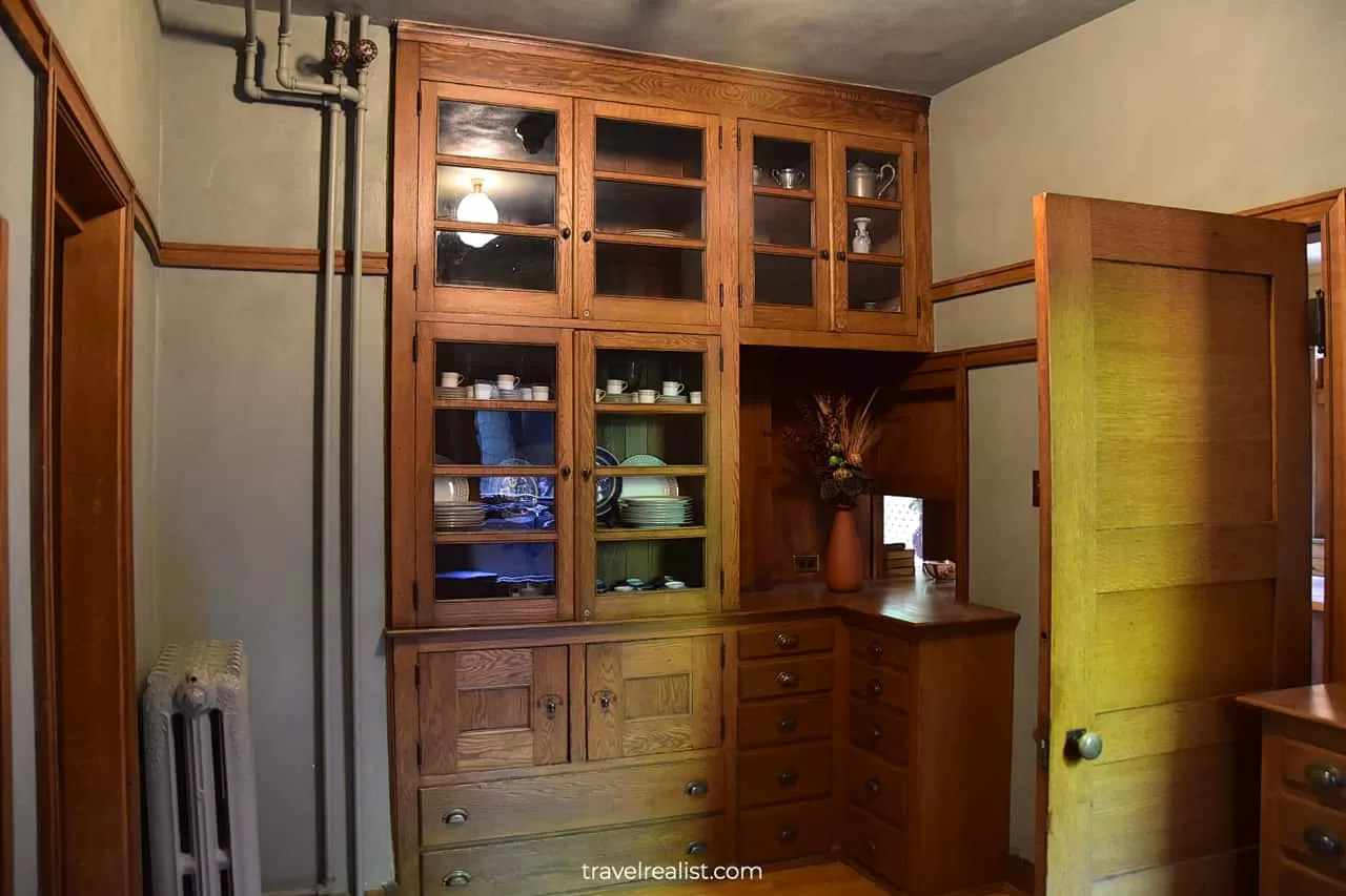 Pantry in Frank Lloyd Wright Home & Studio in Oak Park, Illinois, US