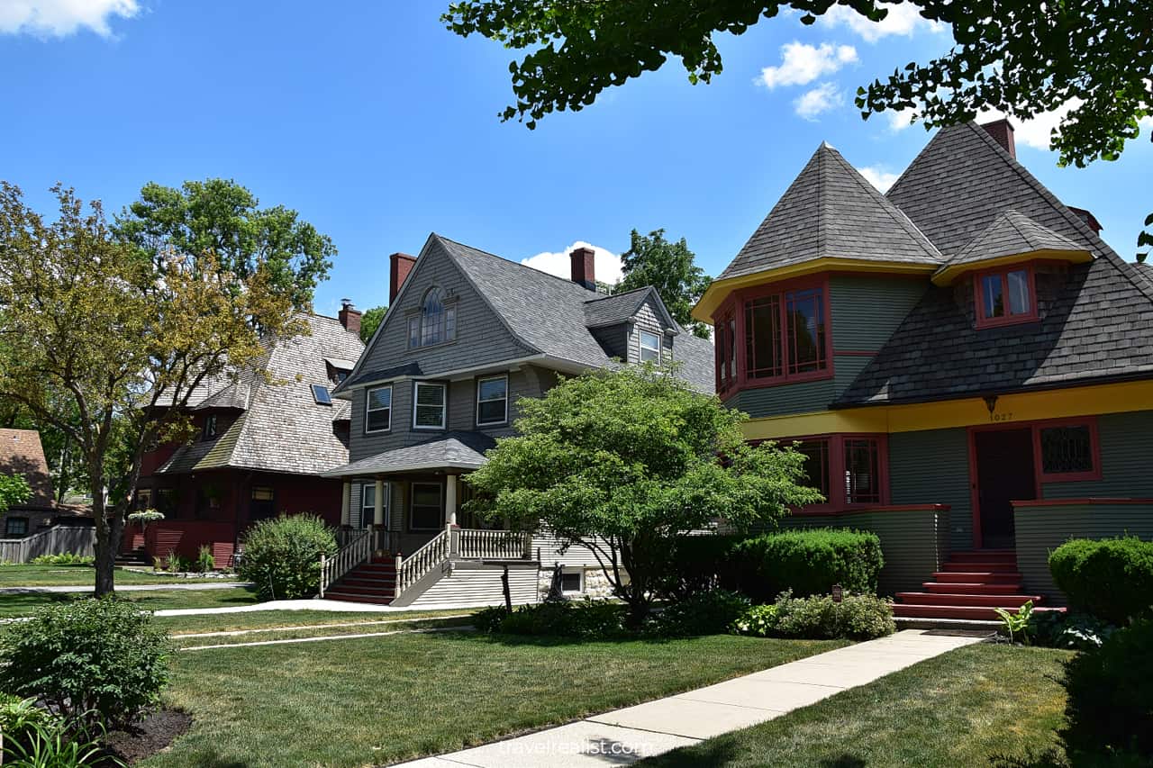 Robert P. Parker House by Frank Lloyd Wright in Oak Park, Illinois, US