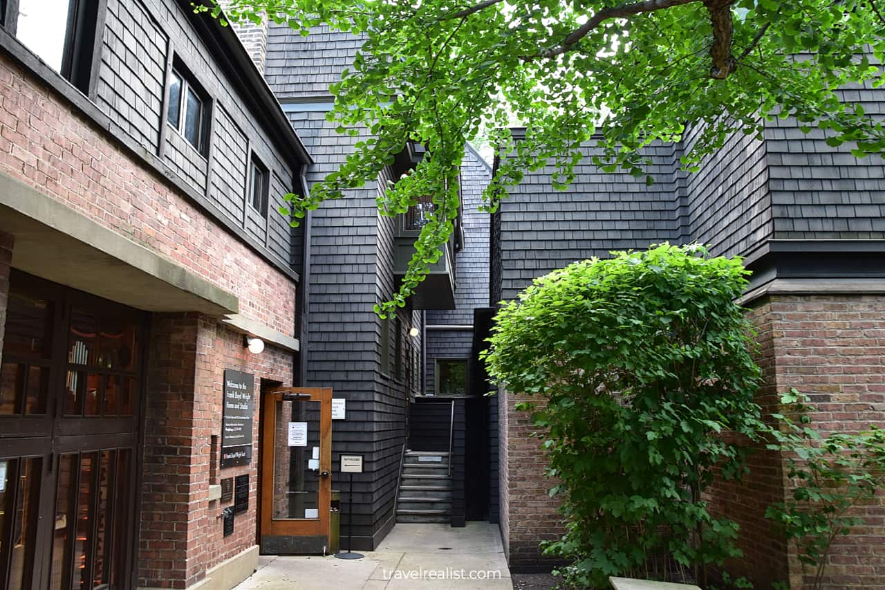 Entryway in Frank Lloyd Wright Home & Studio in Oak Park, Illinois, US
