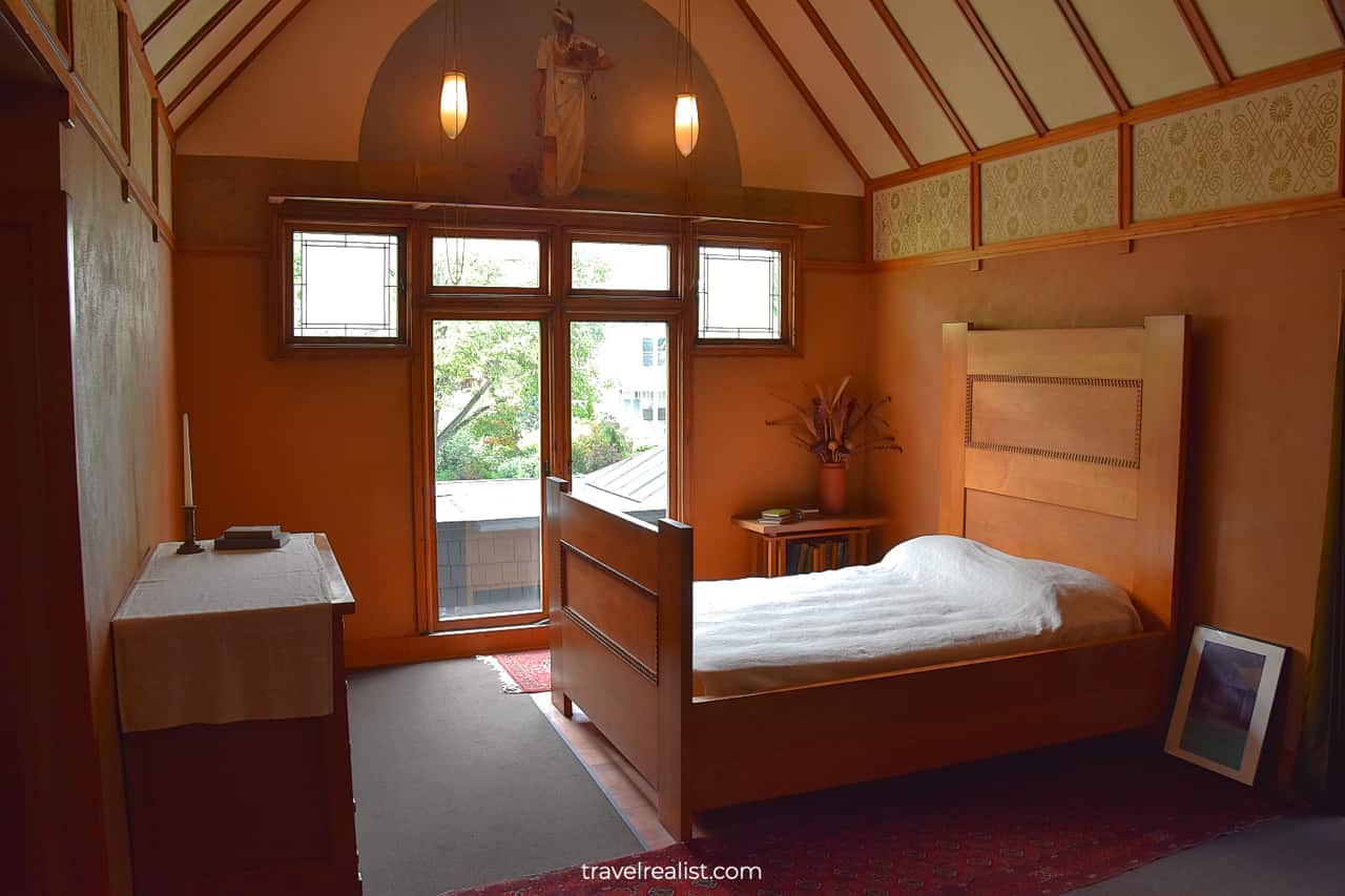 Third Bedroom in Frank Lloyd Wright Home & Studio in Oak Park, Illinois, US