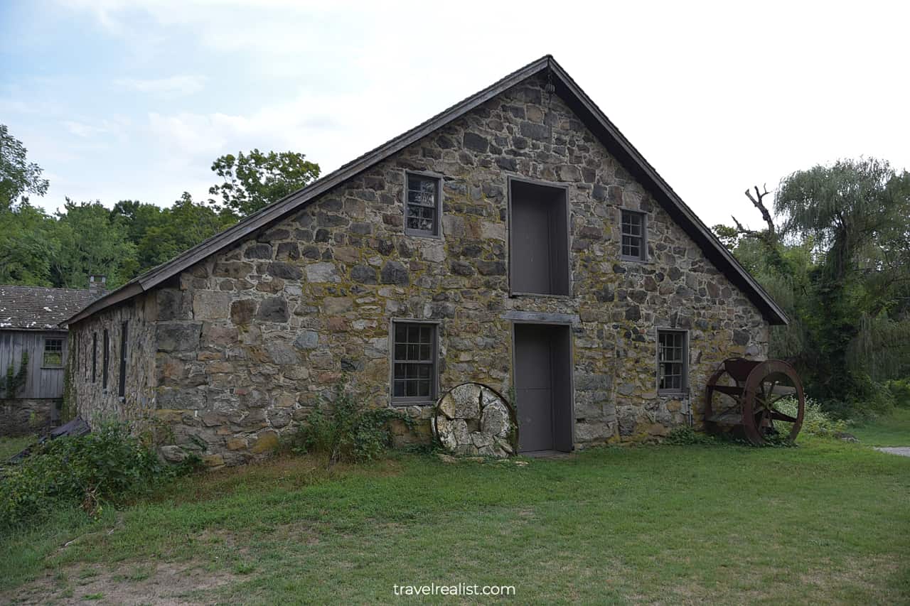 Coal House and Gristmill in Waterloo Village Historic Site, New Jersey, US