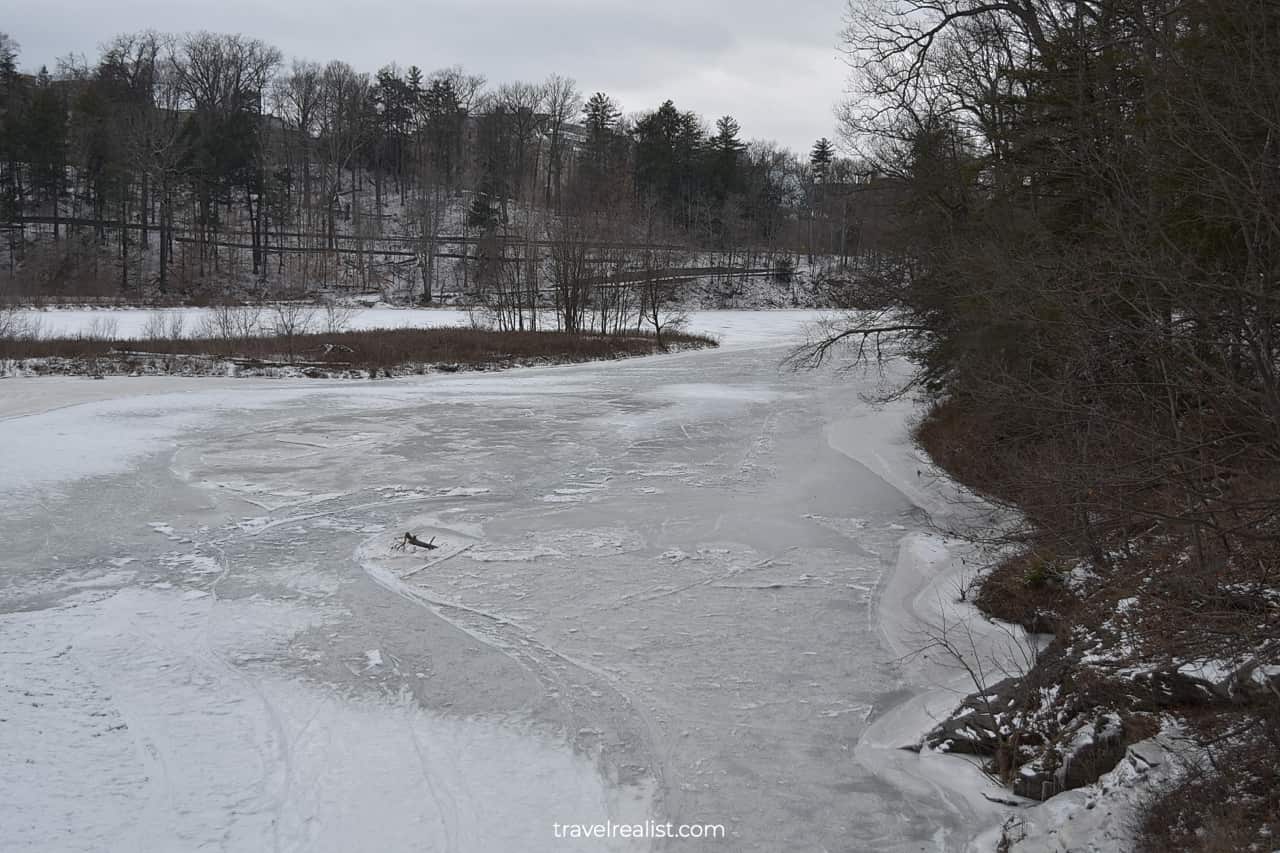 Werly Island in Ithaca, New York, US