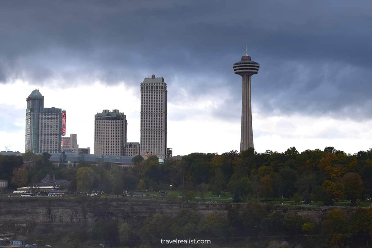 Skylon Tower, hotels, and casinos in Niagara Falls, Ontario, Canada