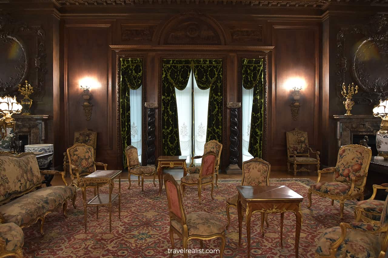 Living Room in Vanderbilt Mansion National Historic Site, New York, US