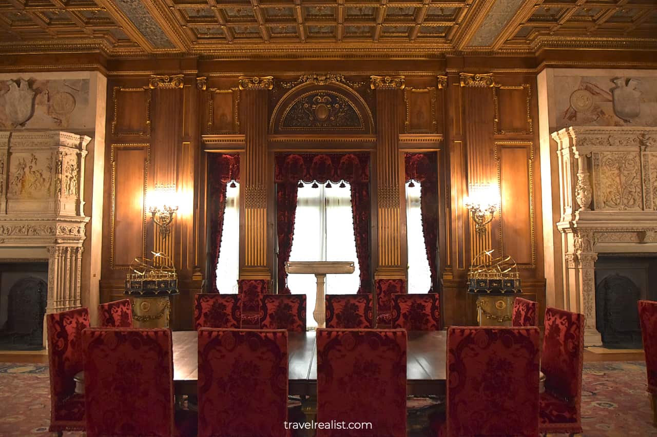 Dining Room in Vanderbilt Mansion National Historic Site, New York, US