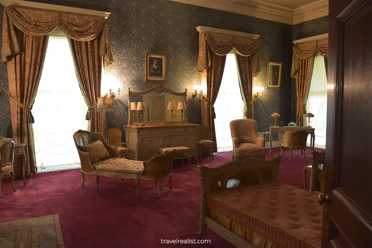 Blue Room in Vanderbilt Mansion National Historic Site, New York, US