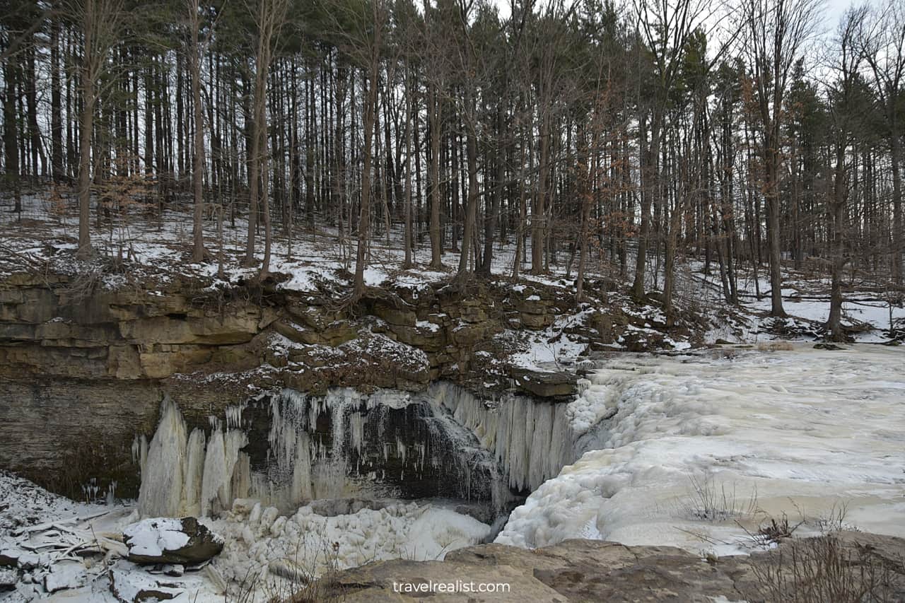 Upper Falls in Ball's Falls Conservation Area, Lincoln, Ontario, Canada