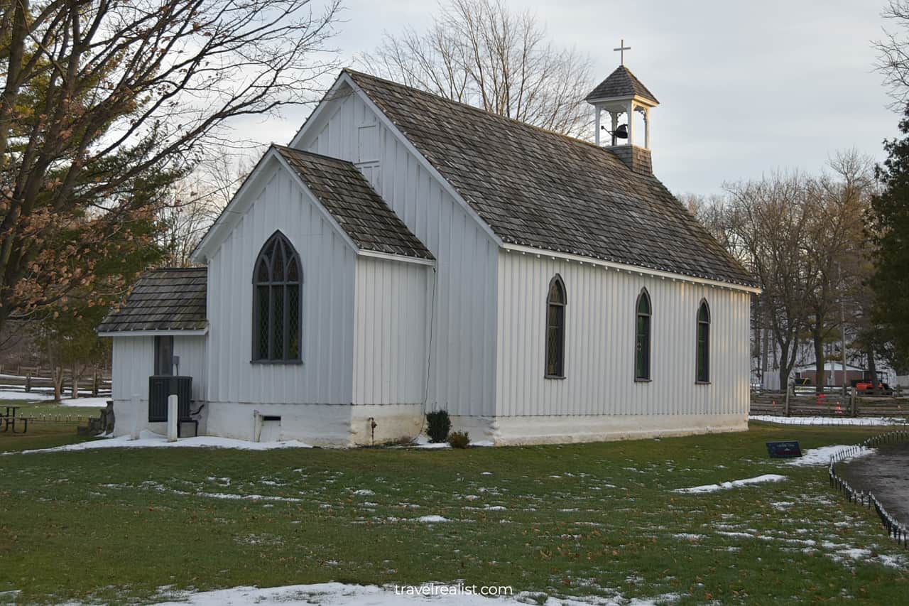 Church in Ball's Falls Conservation Area, Lincoln, Ontario, Canada