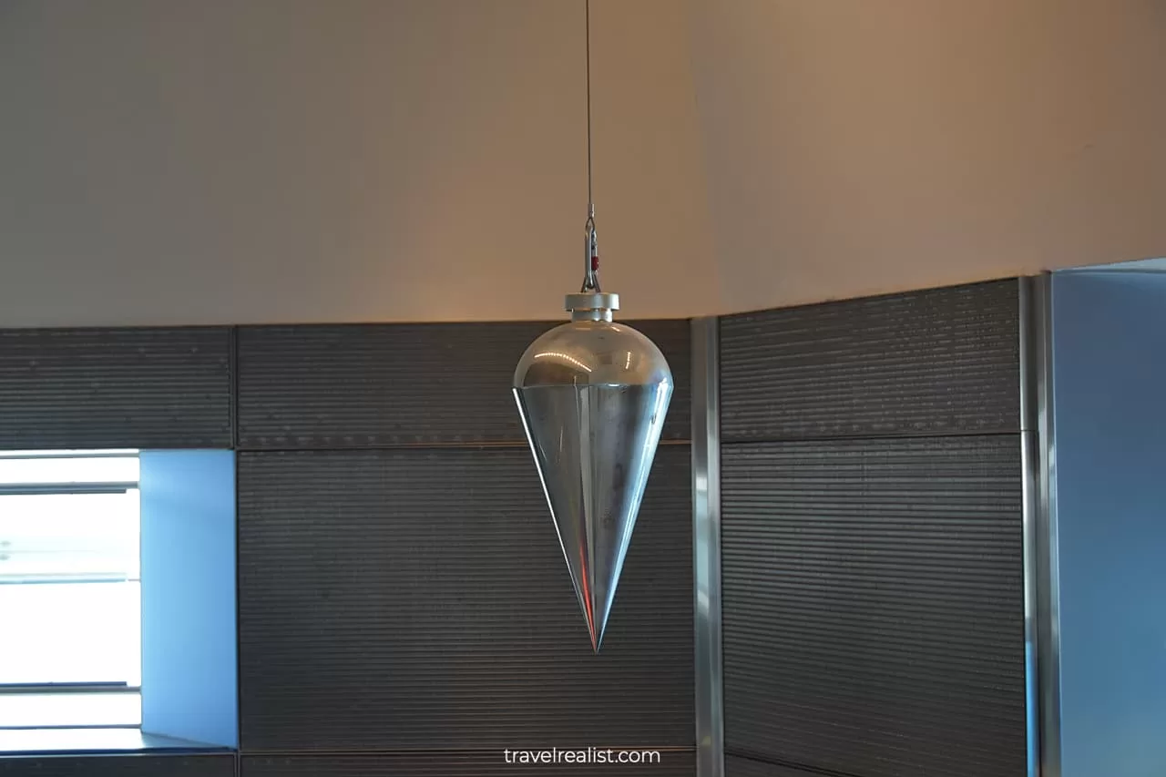 Pendulum at Skypod at CN Tower in Toronto, Ontario, Canada