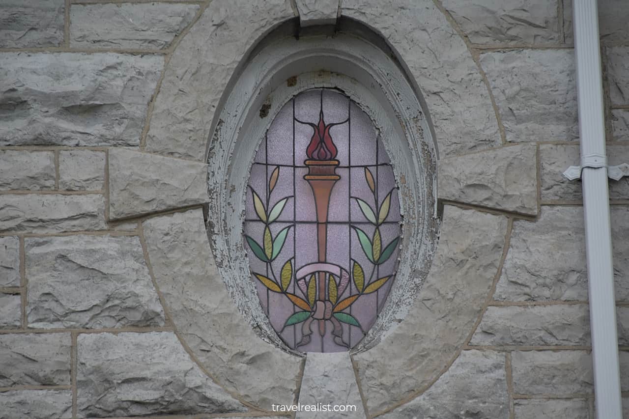 Stained glass window in Kingston, Ontario, Canada