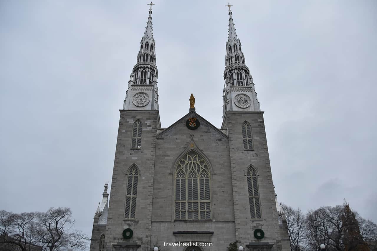 Notre Dame Cathedral Basilica in Ottawa, Ontario, Canada