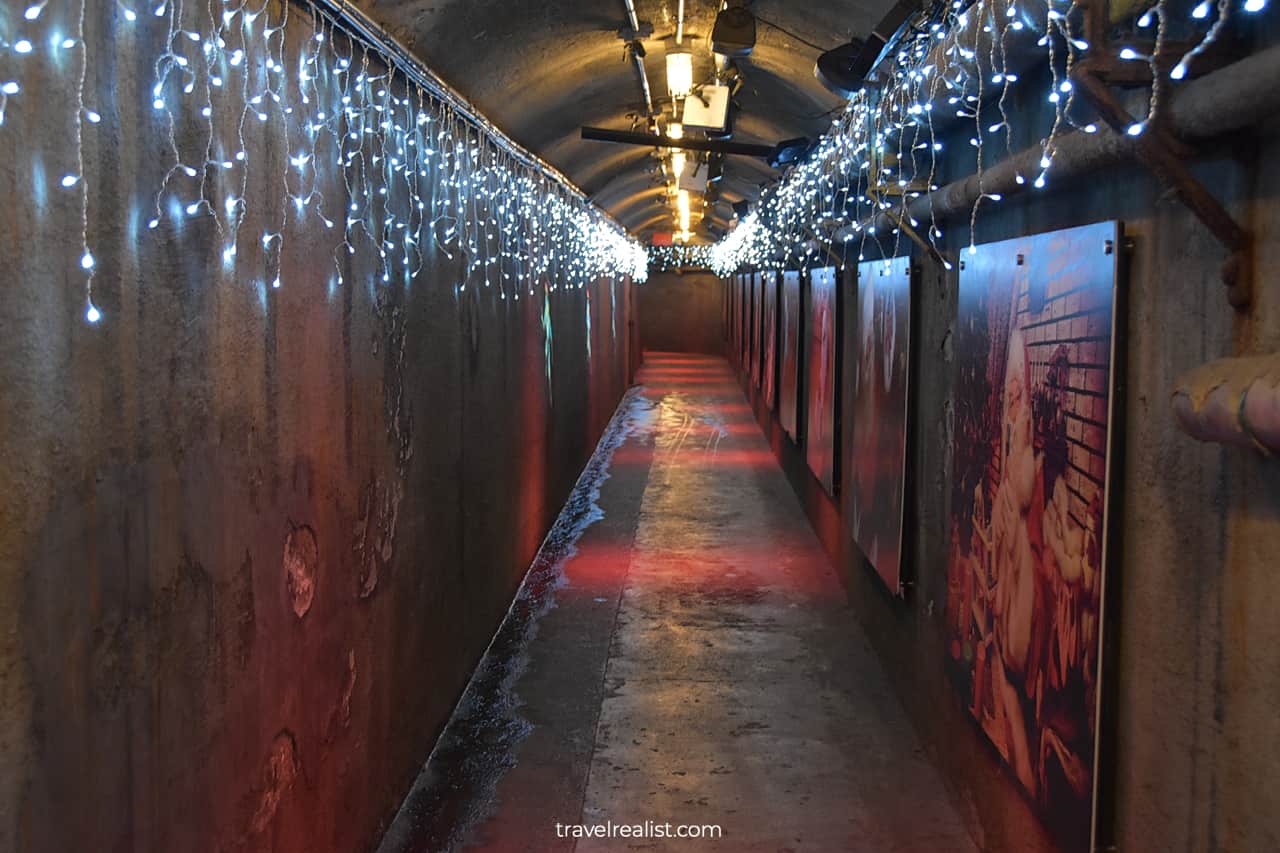 Underground tunnel to Stables of Casa Loma mansion in Toronto, Ontario, Canada