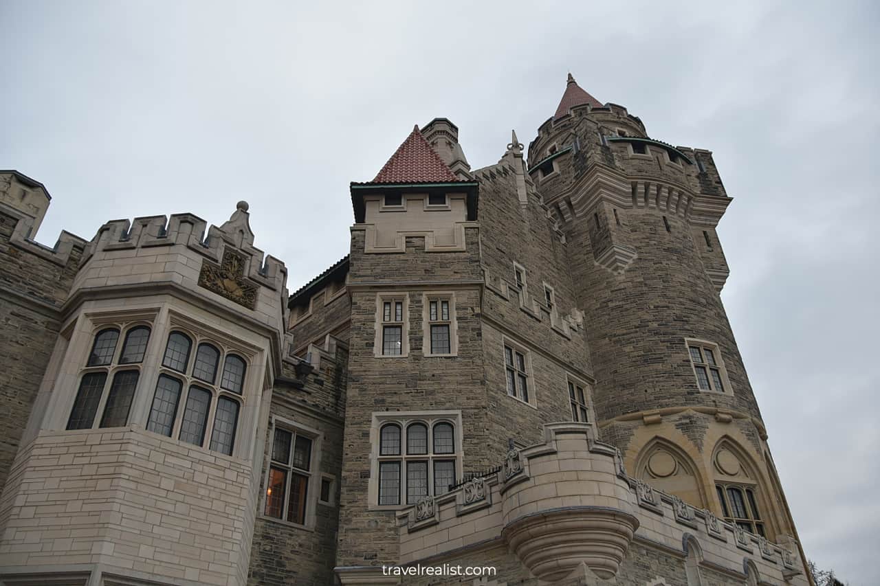 Scottish Tower at Casa Loma mansion in Toronto, Ontario, Canada