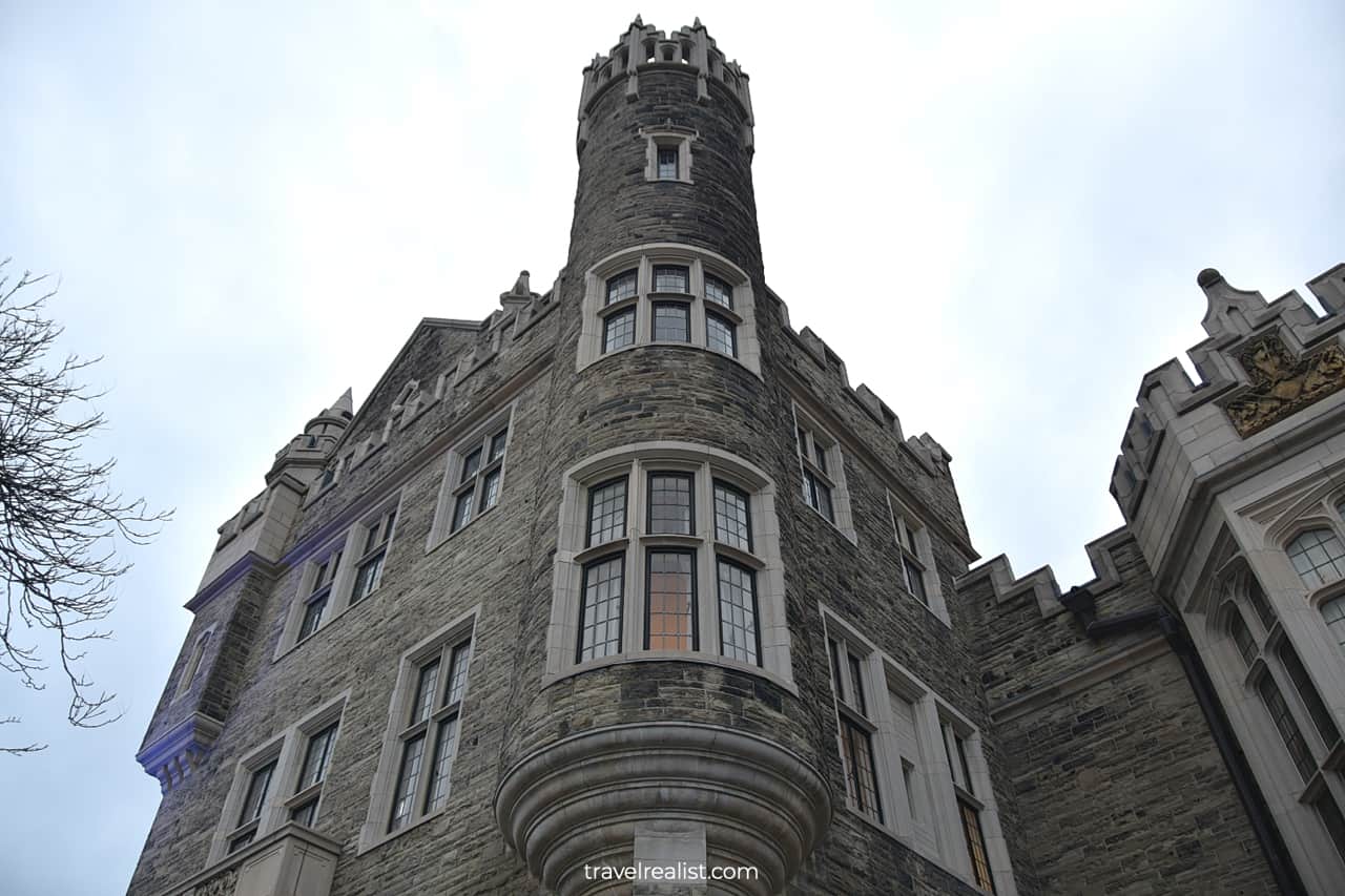 Tower in Casa Loma mansion in Toronto, Ontario, Canada 