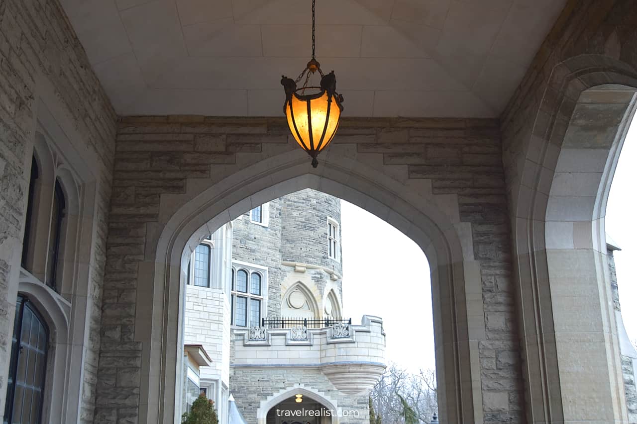 Light on the Terrace in Casa Loma mansion in Toronto, Ontario, Canada