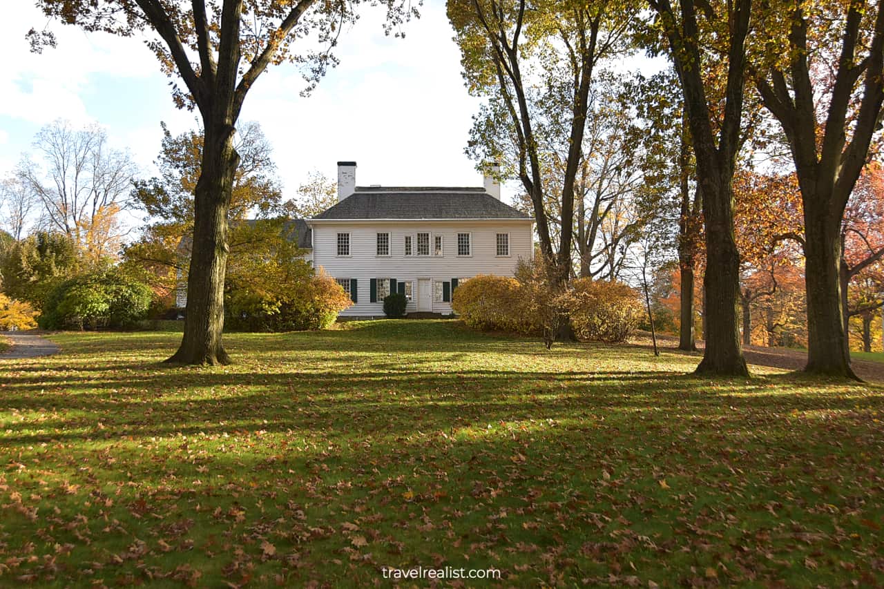 Ford Mansion backyard in Morristown National Historical Park, New Jersey, US