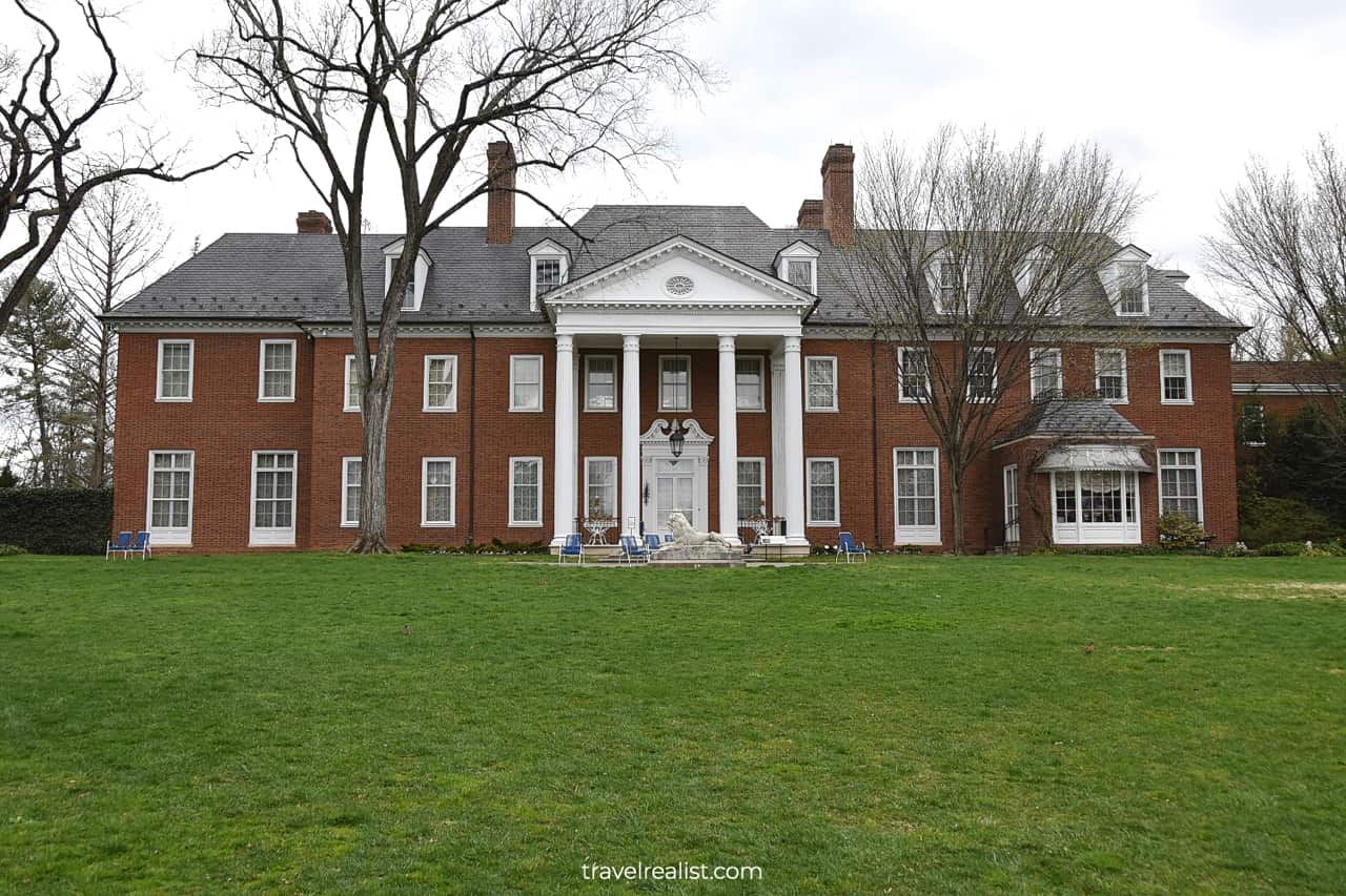 Lunar Lawn in front of Hillwood Estate in D.C., United States