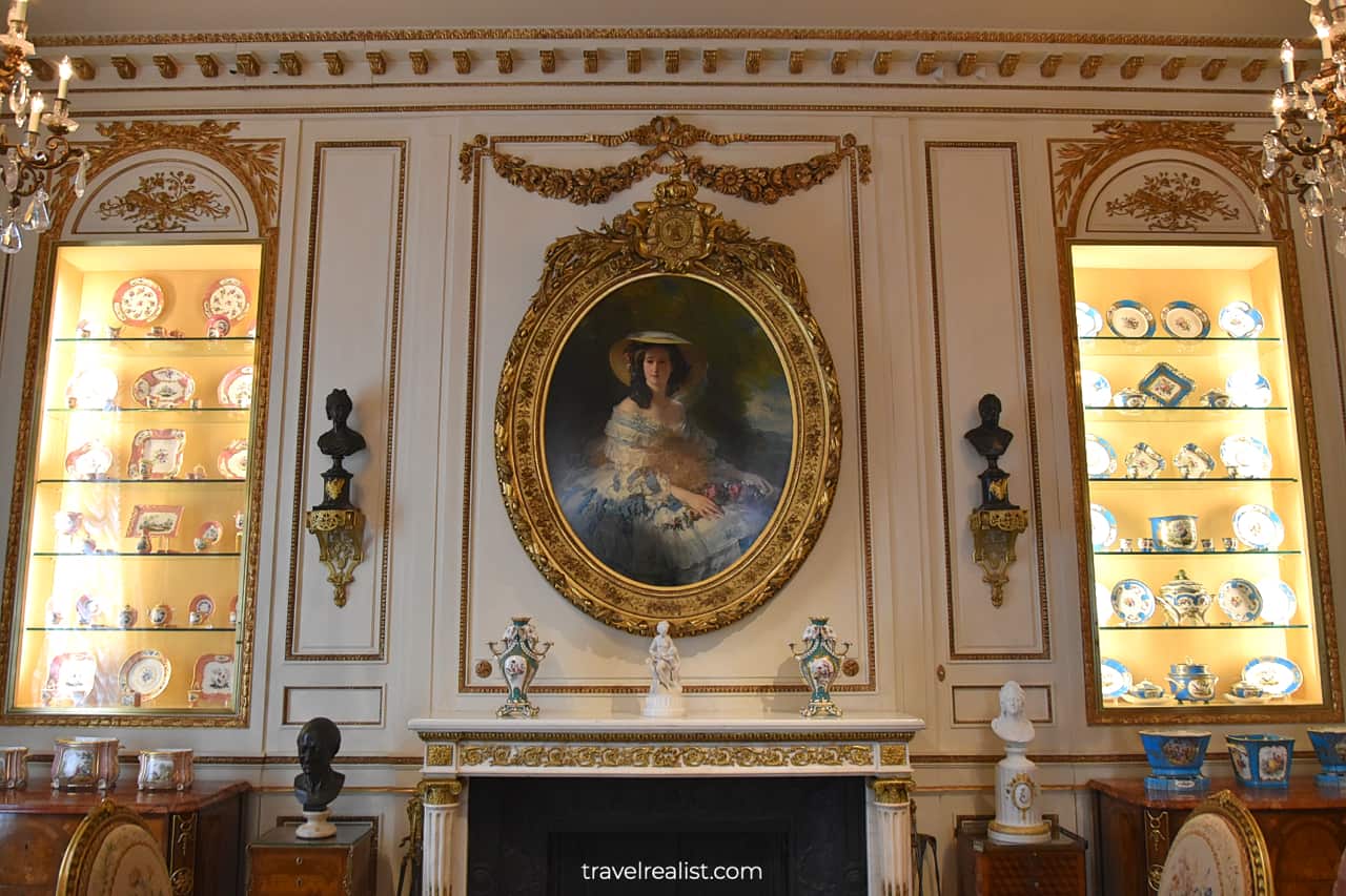 Art pieces in French Drawing Room in Hillwood Estate in D.C., United States